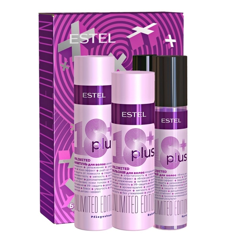 Набор для волос Estel riche увлажняющий крем для тела горячее антицеллюлитное обертывание с ниацинамидом и мёдом набор