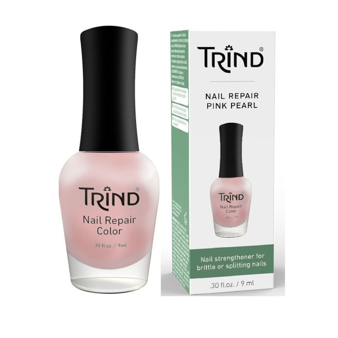 Укрепитель ногтей Trind адресник косточка под гравировку 3 8 х 2 5 см розовый перламутр