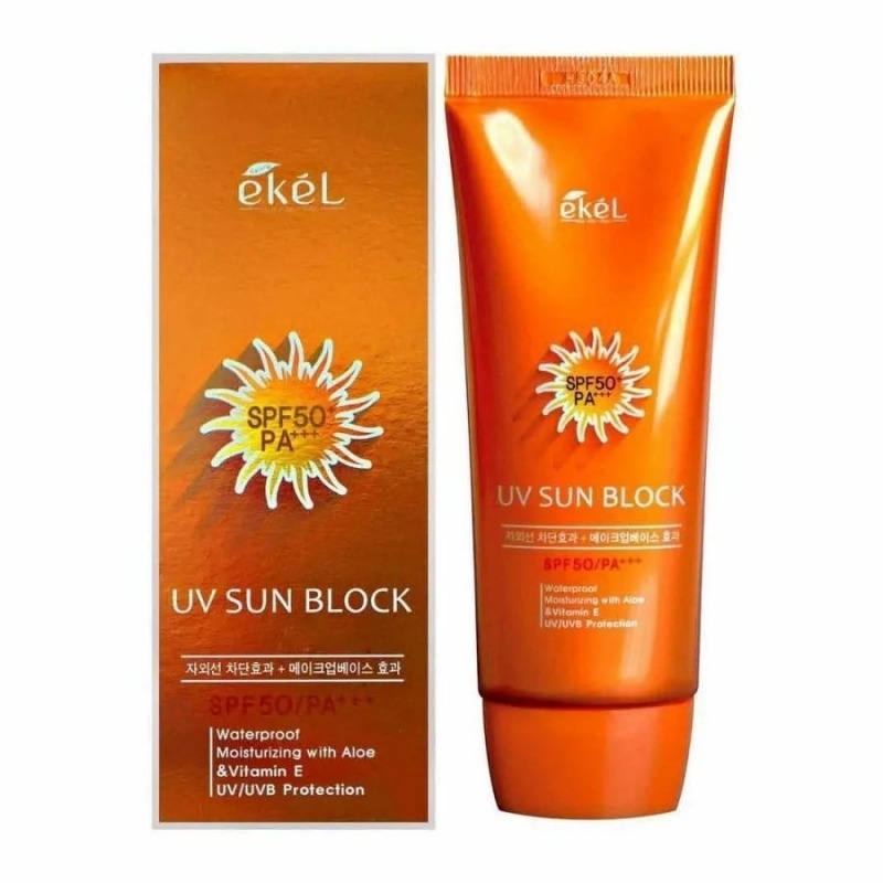 Солнцезащитный крем Ekel Sun block SPF50+ PA+++