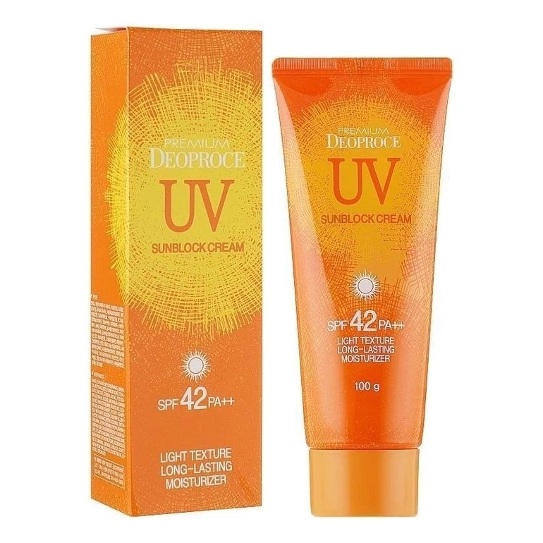 Средства для загара Deoproce Premium UV Sunblock Cream - фото 1